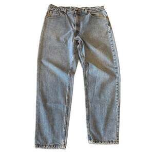 Vintage 1996 Levi's 550 Relaxed Fit Tapered Leg Jeans Made in USA 38x30 Light Wa